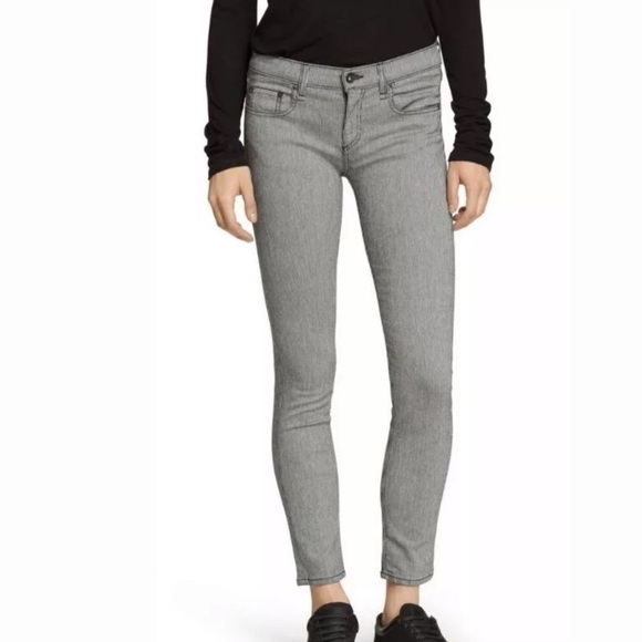 Rag & Bone Pinstripe Tomboy Skinny jeans size 25 - Picture 1 of 7